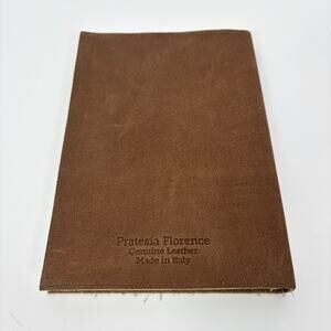 Pratesia Florence Genuine Leather Notebook Journal 8.5"x5.75" Made in Italy